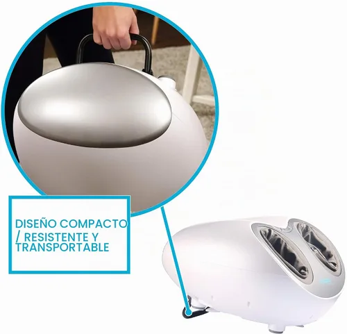 Vista 6 de Aurora Health & Beauty Masajeador de pies de compresión de aire Shiatsu con terapia de calor