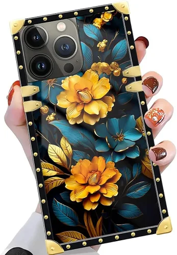 Vista 75 de Funda compatible con iPhone X/Xs, TPU suave de lujo y parte trasera de policarbonato duro para niñas y mujeres, funda protectora a prueba de golpes