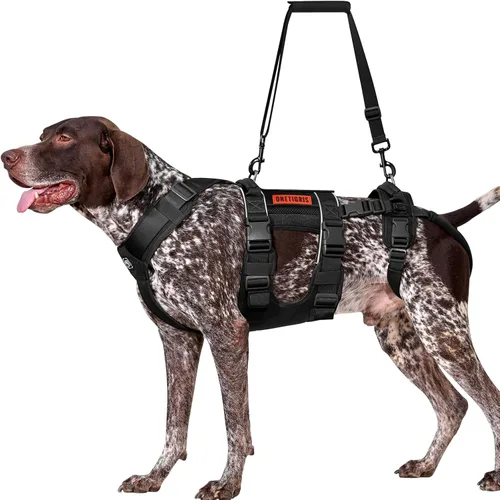 Vista 7 de OneTigris Arnés de Elevación Transpirable para Perros de Tamaño Grande y Mediano, Eslinga para Perros Grandes Pata Trasera, Soporte de Cadera