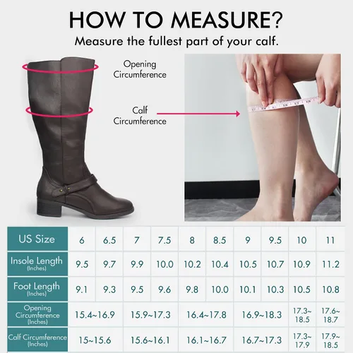 Vista 6 de Hawkwell Botas de equitación hasta la rodilla con cremallera doble para mujer