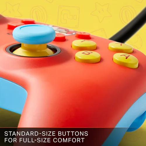 Vista 6 de Super Mario Bros Mario Medley Nano Wired Nintendo Switch Controller