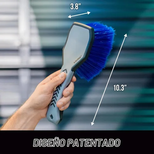 Vista 6 de VIKING Cepillo de rueda para llantas, cepillo de limpieza para neumáticos, gris, 10.3 x 3.3 x 3.8 pulgadas