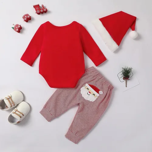 Vista 3 de Foidiccx Conjunto de 2 piezas de sudadera de Navidad para niños y niñas pequeñas, ropa de otoño e invierno