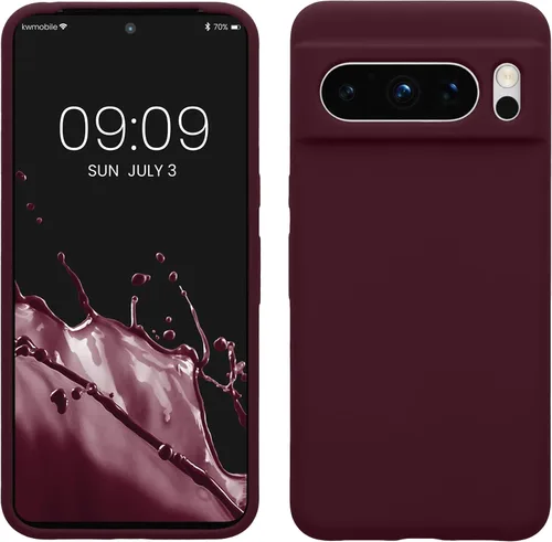 Vista 61 de kwmobile Funda compatible con Google Pixel 7 Pro - Funda de silicona TPU con acabado suave - Piedra antigua