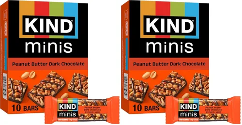 Vista 7 de KIND Minis, almendras y sal marina de caramelo, 0.7 onzas (paquete de 10)