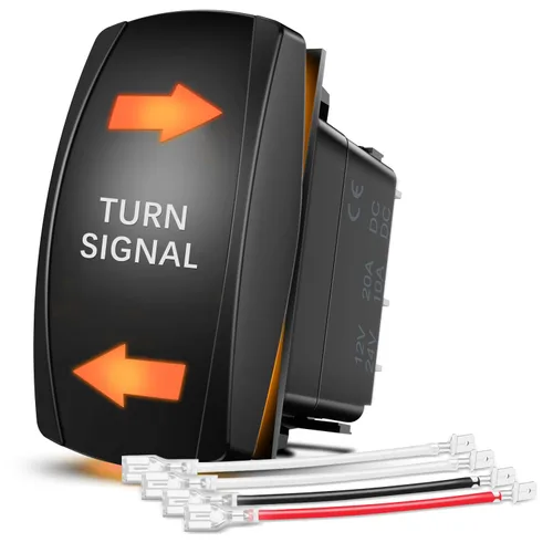 Vista 6 de Nilight Interruptor basculante de barra de luz de techo, interruptor de barra de luz LED, interruptor de barra de luz LED de 5 pines, interruptor