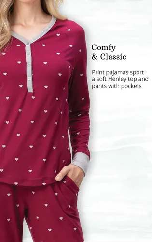 Vista 4 de Addison Meadow - Pijamas para Mujer, conjunto de pijama de Whisper Knit