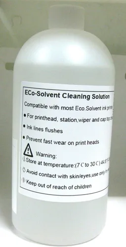 Vista 9 de DSM Marca Eco Solvente Solución de Limpieza 3.4 fl oz para Mimaki Roland Mutoh Epson Ink Line Head Flushing Liquid (Hecho en EE. UU.)