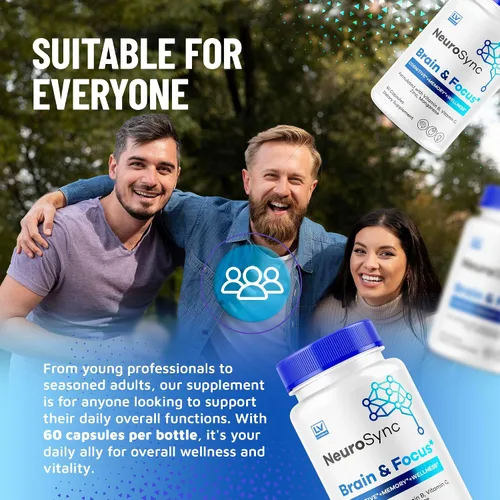 Vista 5 de (2 unidades) NeuroSync Brain Capsules, Neuro Sync Brain & Focus, NeuroSync Brain, NeuroSync Advanced Formula Capsules, NeuroSync Brain and Focus