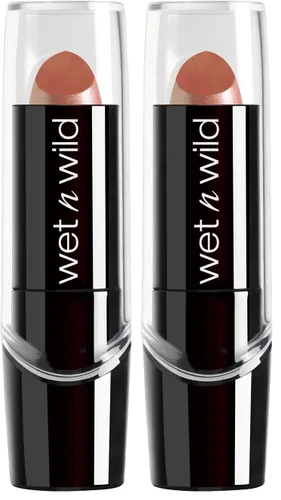 Vista 41 de wet n wild - Lápiz labial con acabado sedoso, color labial hidratante rico y acumulable, formulado con vitaminas A, E y macadamia para una Un breve