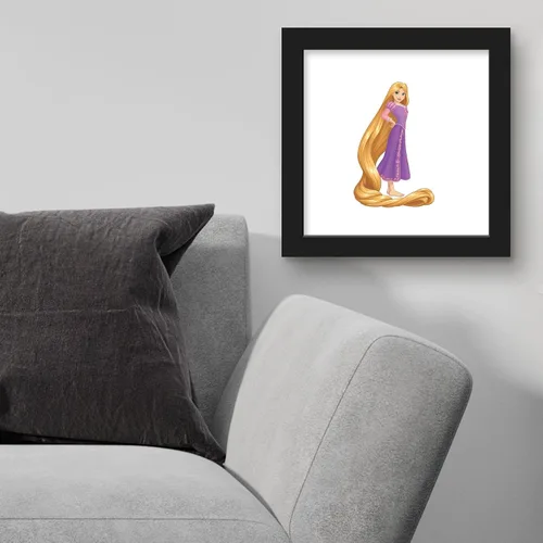 Vista 4 de Trends International Gallery Pops Disney Princess - Póster de pared Rapunzel para pared, 12 x 12 pulgadas, versión enmarcada en negro Versión