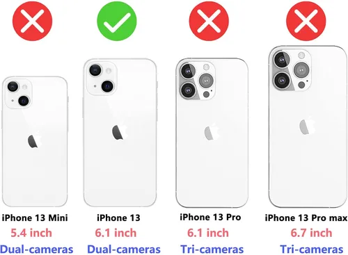 Vista 2 de Tekcoo Funda tipo cartera compatible con iPhone 13 (6.1 pulgadas) 2021 [funda rígida magnética desmontable] de lujo para tarjetas de crédito