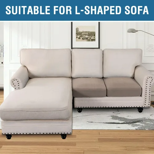 Vista 202 de H.VERSAILTEX Fundas de Cojín de Asiento Individuales Super Elásticas Fundas de Sofá Fundas de Cojín de Sofá Fundas Deslizables Juegos Tela de Sarga