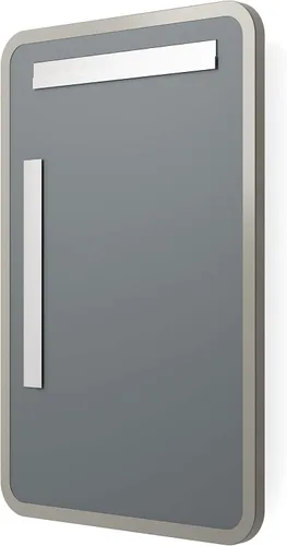 Vista 6 de Better - Espejo de pared biselado Espejo de tocador de baño Marco de metal de níquel Rectángulo de 24 x 36 pulgadas
