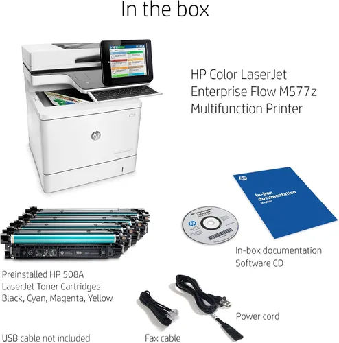 Vista 4 de HP Color LaserJet Ent Flow MFP M577z Prntr: US/CA/LA (renovado)