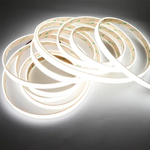 Vista 2 de COB - Tira de luces LED blancas, 6000K 528LEDs/M 90Ra+ DC12V Tubo de silicona Tiras de luces LED, tiras de luces LED, impermeables, IP67 Lineal COB