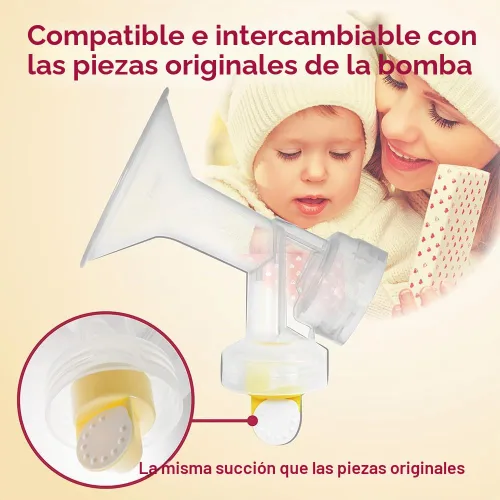 Vista 4 de Nenesupply Válvulas de membranas compatibles con piezas de extractor de leche Medela, no piezas de repuesto originales de membrana Medela