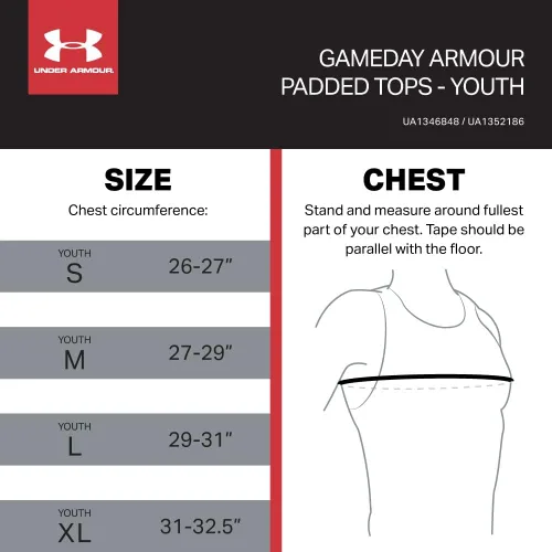 Vista 4 de Gameday Armour Pro 5-Pad Top - Youth