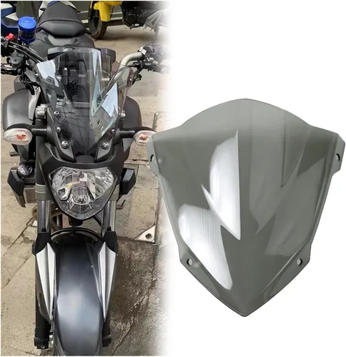 Vista 2 de Parabrisas compatible con MT-07 FZ-07 2014-2018 2019 2020, accesorios de motocicleta, deflectores de viento MT07 FZ07 FZ MT 07 09