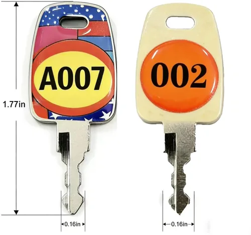 Vista 6 de 2 Pack A007＋002Luggage Master Keys - Emergency Replacement Keys for Forgotten Luggage Passwords, Compatible with Suitcase Combination Locks TSA