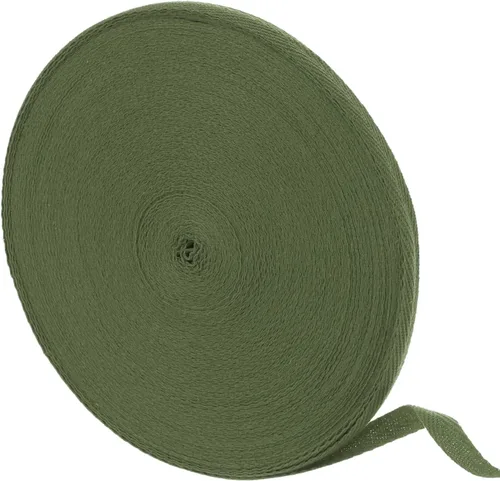 Vista 98 de uxcell Cinta de sarga de algodón de 50 yardas, cinta de espiga de 3/8 pulgadas para coser ropa, manualidades (azul)