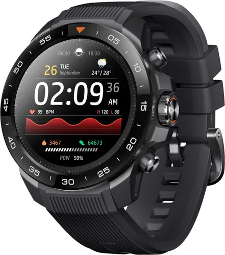 Vista 11 de mibro GS Explorer S Titanium - Reloj inteligente GPS para exteriores con Plata de titanio