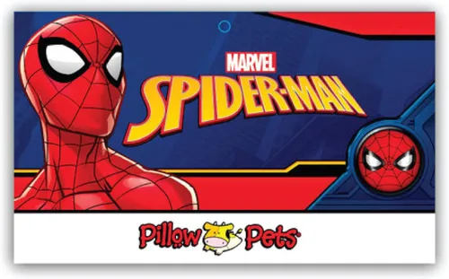 Vista 5 de Pillow Pets Juguete de peluche de Spider-Man de 16 pulgadas, animal de peluche de Marvel Disney