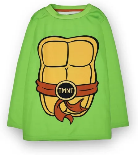 Vista 4 de Teenage Mutant Ninja Turtles Conjunto de pijama para niños Camiseta y pantalones de descanso verdes para niños Pijama de disfraz TMNT