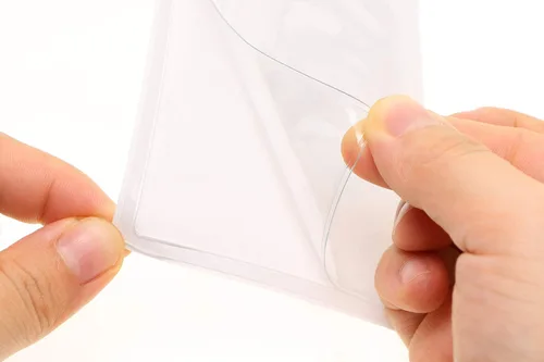 Vista 3 de Tupalizy 20 bolsillos autoadhesivos para tarjetas de índice con apertura superior para cargar tarjetas de visita de plástico transparente, fundas