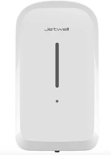 Vista 10 de JETWELL Dispensador automático de jabón de manos sin contacto para montaje en pared, funciona con pilas, cubierta de acero inoxidable negro mate