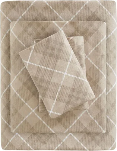 Vista 27 de True North by Sleep Philosophy - Juego de sábanas de franela, 100% de algodón, cómodo, bonito y muy suave, bolsillo elástico para colchones de hasta