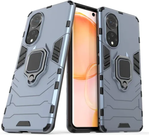 Vista 8 de MaiJin Compatible con Huawei Nova 9, Honor 50, soporte de anillo de metal, a prueba de golpes, parachoques duro