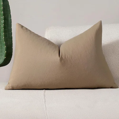Vista 63 de vctops Fundas de almohada decorativas a cuadros azules de 12 x 20 pulgadas, funda de cojín lumbar de guingán para sofá, dormitorio