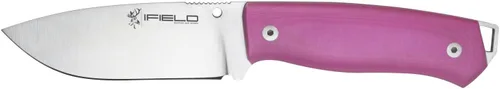 Vista 8 de iFIELD Cuchillo de caza Workout MOVA hoja de satén, longitud total 8.7 pulgadas, con funda de cuero, herramienta de camping para pesca, caza Verde