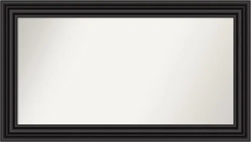 Vista 547 de Amanti Art Espejo personalizado, espejo de baño negro puente, espejo de pared o espejo de tocador de baño sobre el fregadero (26 x 26 pulgadas)