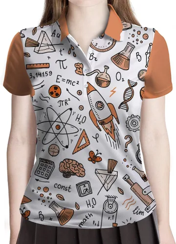 Vista 2 de Futolo Camiseta de golf para mujer, trajes para profesores, camisas para profesores, regalos para profesores, polo con impresión 3D, los mejores