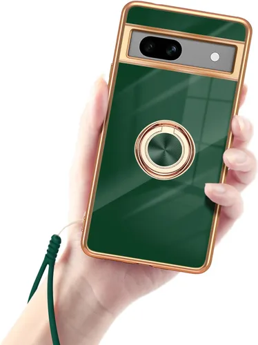 Vista 14 de Funda para Google Pixel 7 Pro para mujer, galvanoplastia, borde dorado, elegancia de lujo, parte inferior de un solo color, cubierta de protección