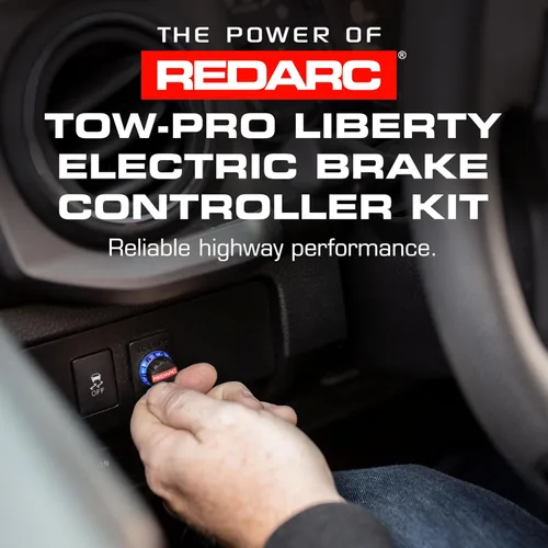 Vista 2 de Kit de controlador de frenos eléctricos para remolque REDARC Tow-Pro Liberty, Toyota Land Cruiser, Sequoia, 4Runner, Tundra, Tacoma, frenado