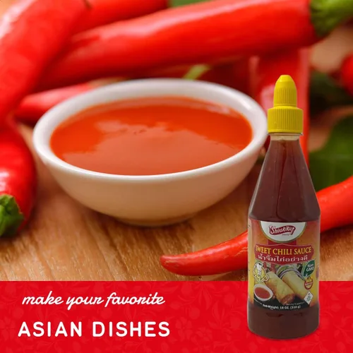 Vista 5 de Shirakiku Salsa de chile dulce – Chile tailandés de sabor dulce y picante sin OMG, salsa de botella exprimible con tapa giratoria, ideal