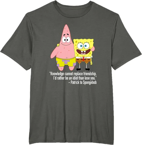 Vista 6 de Mademark x SpongeBob SquarePants - Patrick & SpongeBob - Camiseta de la amistad Asfalto