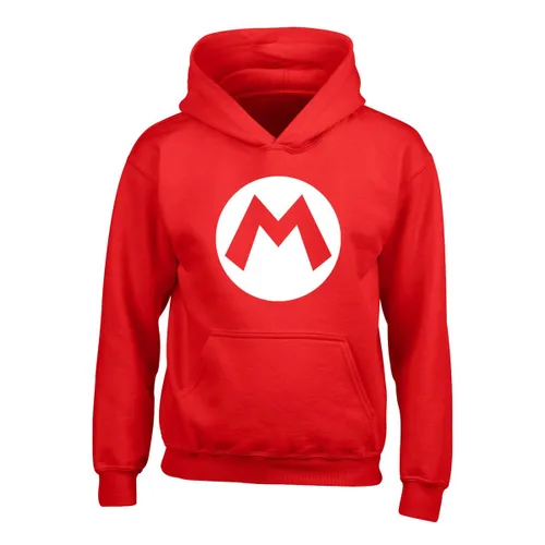 Vista 2 de Sudadera con Capucha Unisex Super Mario Badge Rojo