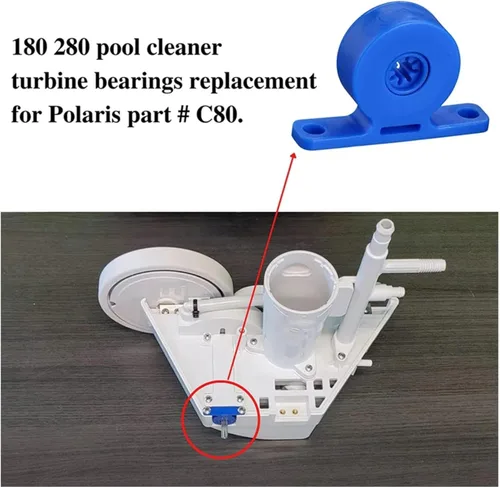 Vista 5 de ATIE 280 Limpiador de piscinas Rodamiento de turbina C80/EC80 Reemplazo para modelos Zodiac Polaris 280/180, limpiador de piscina, rodamiento