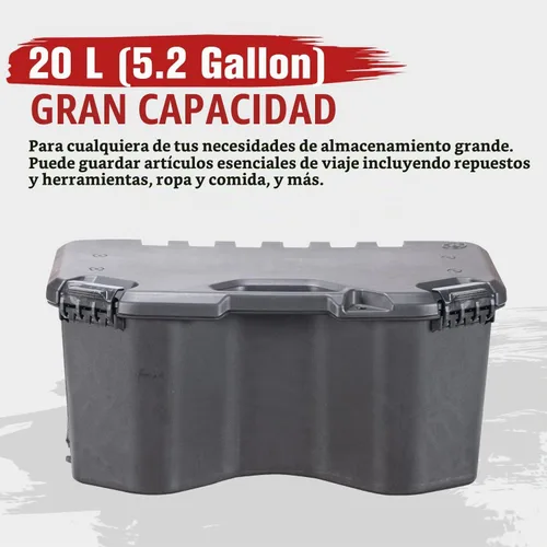 Vista 4 de HAKA TOUGH Caja de almacenamiento trasera de 20 litros / 5.2 galones para Can Am Maverick X3 MAX, Maverick Trail, Defender, Commander, accesorios