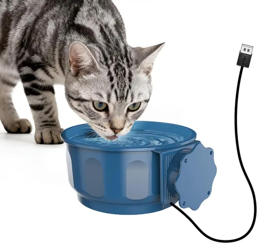 Vista 12 de Heated Water Bowl for Cats, Outdoor Anti-Freeze Pet Thermal Bowls for Chickens Rabbits Birds, Hanging Small Dog Winter Warm Dish, Heating Bird Baths