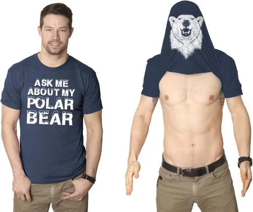 Vista 9 de Ask Me About My Polar Bear - Camiseta divertida con diseño de animales del zoológico