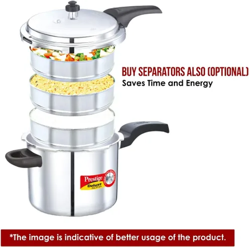 Vista 4 de PRESTIGE PRDA3 Prestige 3L Alpha Deluxe - Olla a presión de acero inoxidable con base de inducción, 3.0 litros