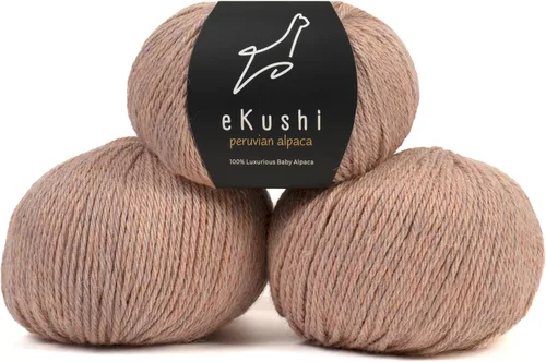 Vista 57 de 100% Hilo de Alpaca Baby para Tejer y Ganchillo - 1 Cono de Hilo Premium DK - Ligero, Hipoalergénico y Térmico Hecho en Perú - Ideal para Proyectos