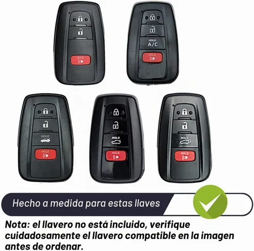 Vista 2 de MECHCOS Compatible con Toyota Camry RAV4 Highlander 4Runner Corolla Mirai Avalon C-HR Prius C V Prime AWD-e 86 Funda Protectora de Silicona Rosa TPU