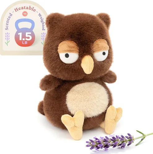 Vista 9 de IKASA Animal de peluche de pingüino para microondas, almohadilla térmica para mayor comodidad y calidez, calentable y refrigerable de 1.5 libras