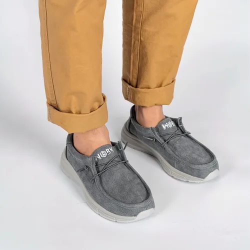 Vista 6 de LARNMERN Mocasines antideslizantes para hombre, zapatos de trabajo antideslizantes, zapatos para restaurante Trabajo, ligero, servicio de alimentos